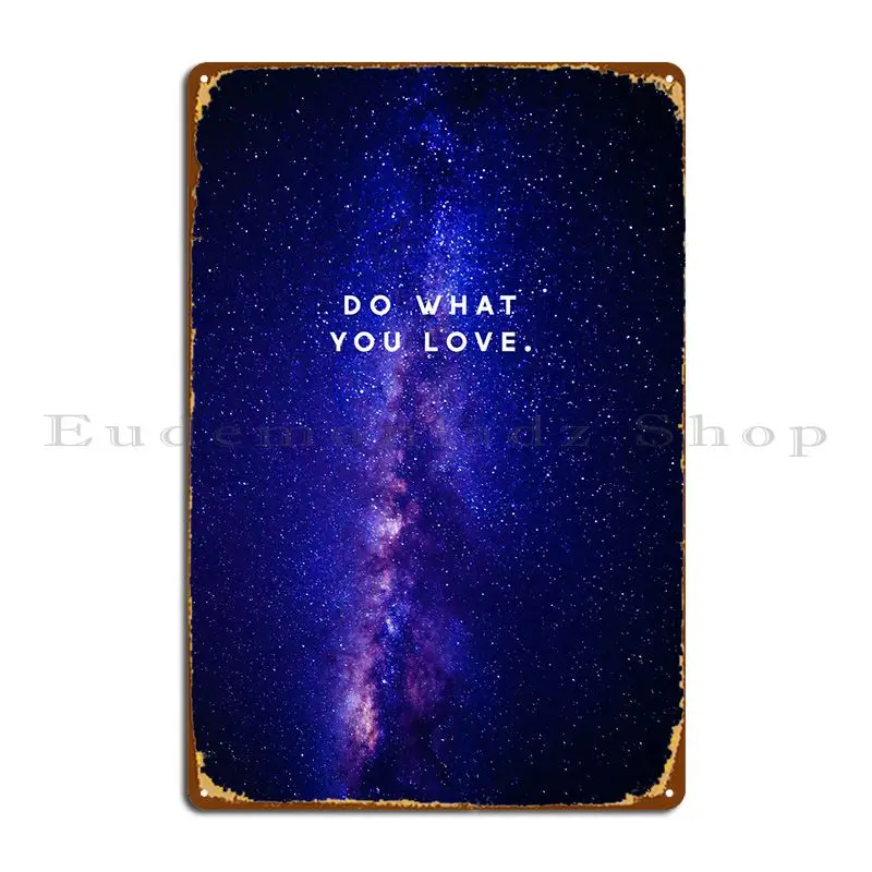 

Сделайте то, что вы любите, цитата, Металлическая лампа, персонализированный постер для паба с ржавым знаком