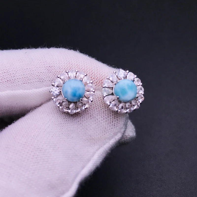 Женские серьги-гвоздики CSJ элегантные серьги из натурального стерлингового