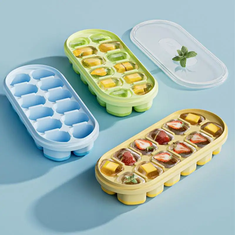 

Single Double Layer Ice Cube Mold 12 Colored Ice Hockey Balls Mold Round Ice Tray Mold Food Grade Reusable Ice Maker Tools
