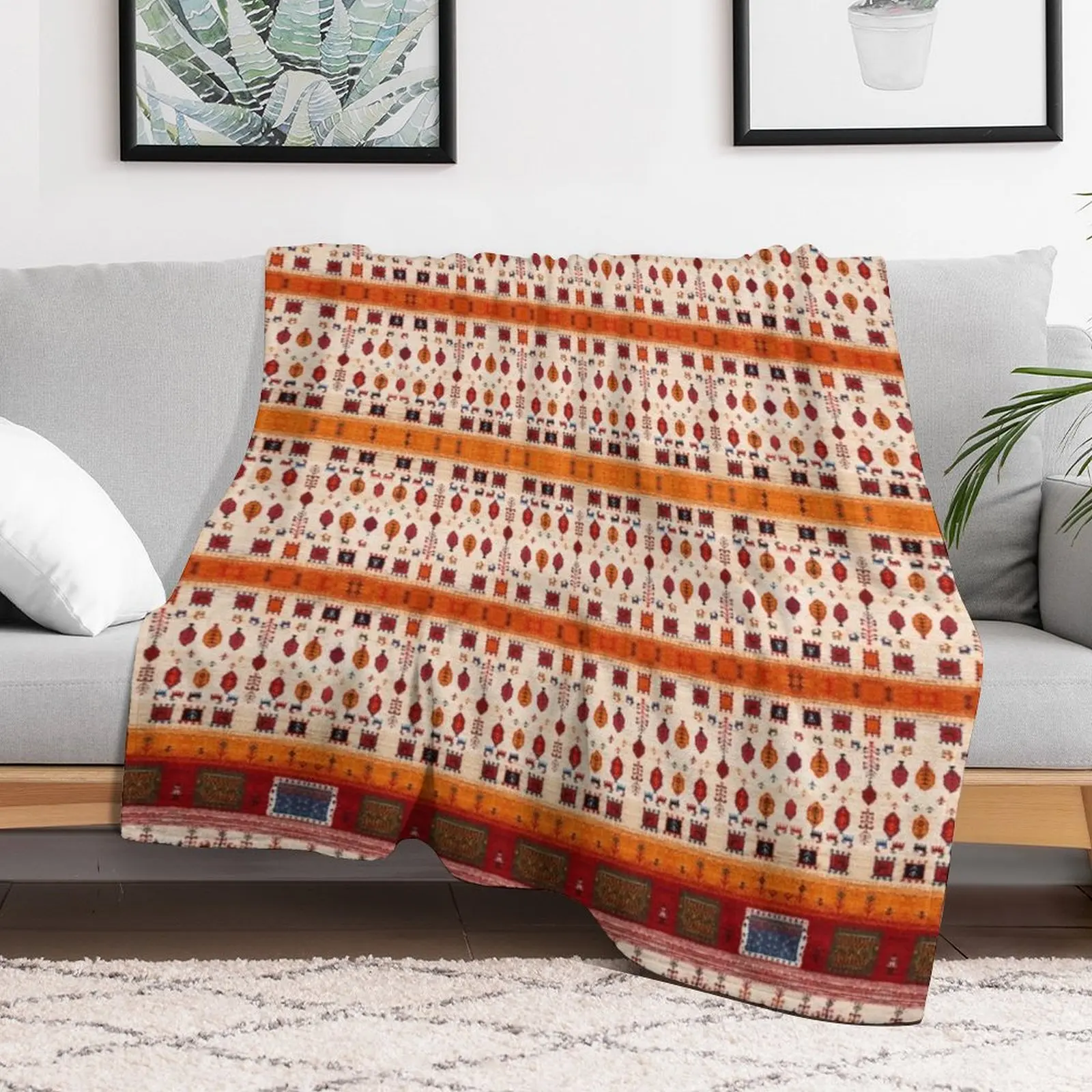 Богемное традиционное берберское винтажное осенне-осеннее сезонное одеяло в