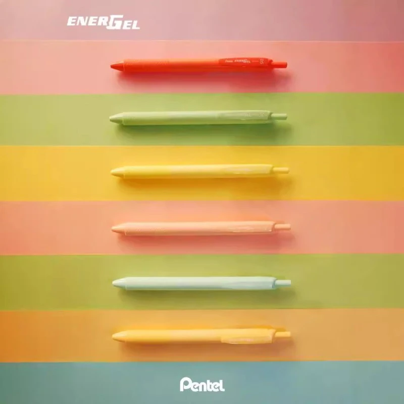 Японская ручка с черными чернилами Pentel Summer Candy Limited быстросохнущая нейтральная 0 5