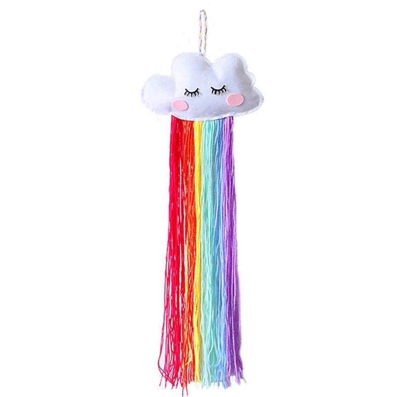 

Colorful Storage Hanging Wall Headwear Hairpin Storage Organizing Strip Cloud Hair Clip Headband Organizer Home Decor