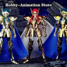 [ En Stock ] MST J Modelo Saint Seiya Myth Cloth EX/EXM Acuario Camus con cabezas de Cygnus Hyoga, cuerpo de Metal Action Figura caballeros del zodiaco