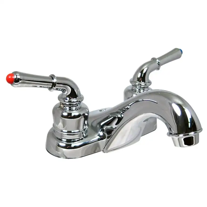 

Two-Handle 4" Bathroom Faucet with Low- Spout - Chrome
