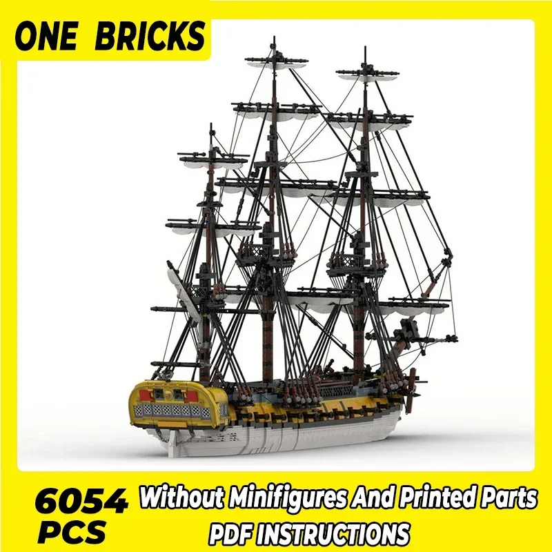 Конструктор Moc модель военного корабля технология испанский фрегат гермония