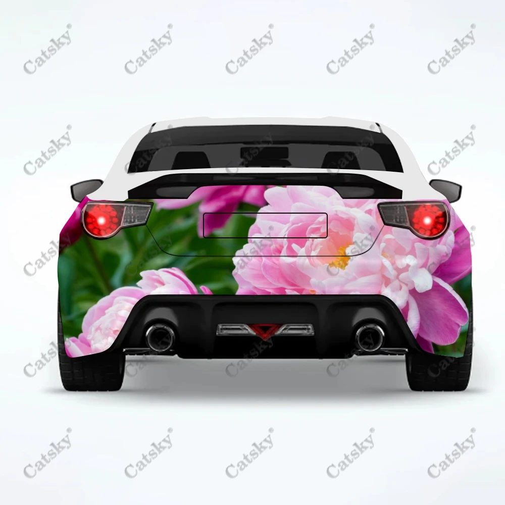 

Наклейки на автомобиль с изображением пиона, цветов