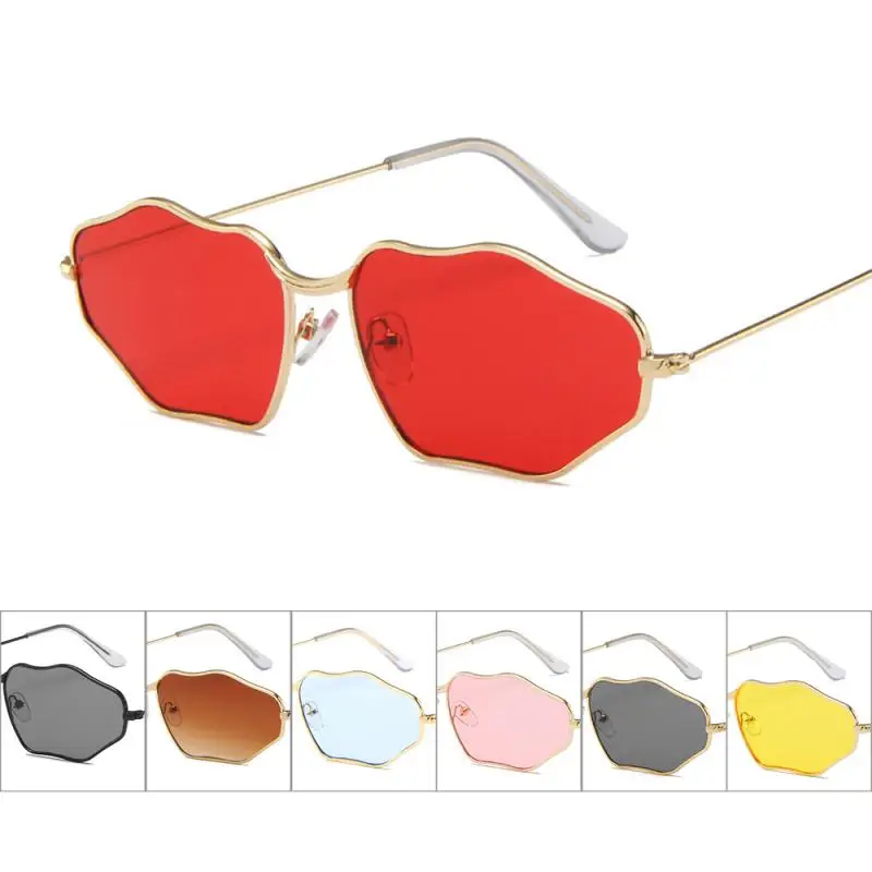 

Wavy Frame Sunglasses Personality Irregular Korean Wave Eyeglass Anti-reflective Casual Sunglass Stylish Eyewear