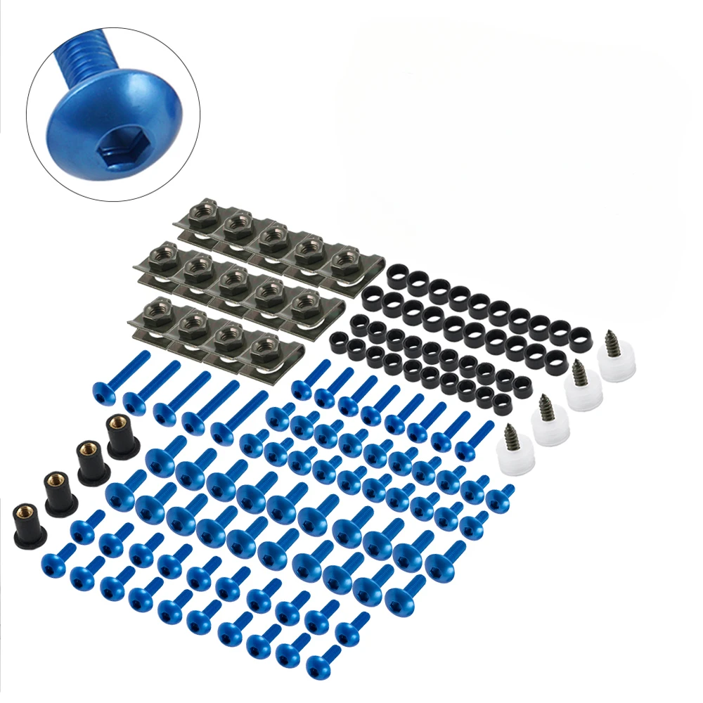 

177PCS Motorcycle Body Screws For BMW R1250GS F900R S1000RR S1000R R1200RT F800R S1000XR GS 1250 Adventure F800GS Fairing Bolt