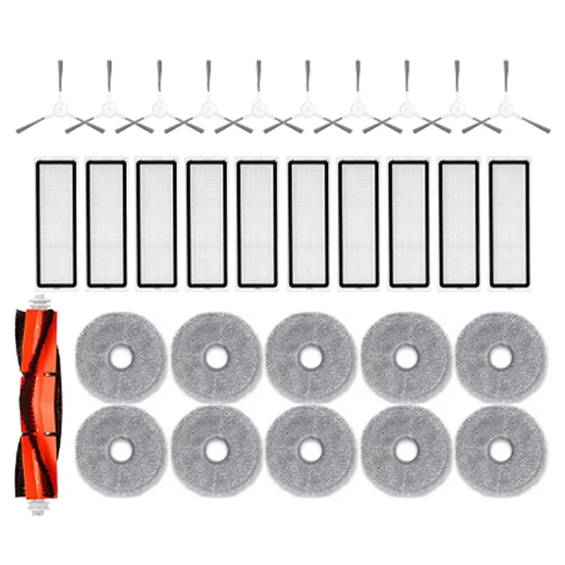 Запчасти для робота-пылесоса Xiaomi S10 + Plus B105 / S20 аксессуары основная боковая щетка