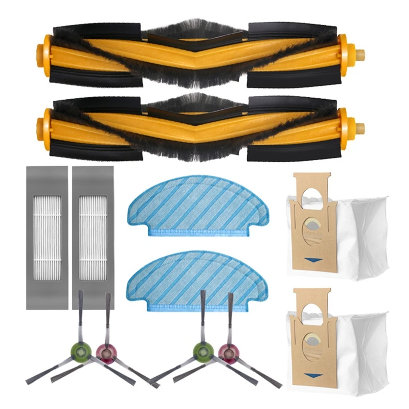 

For ECOVACS DEEBOT OZMO T8/AIVI/MAX N8PRO Vac Station Main/Side Brush Dust Bag HEPA Filter Mop Cloth Parts