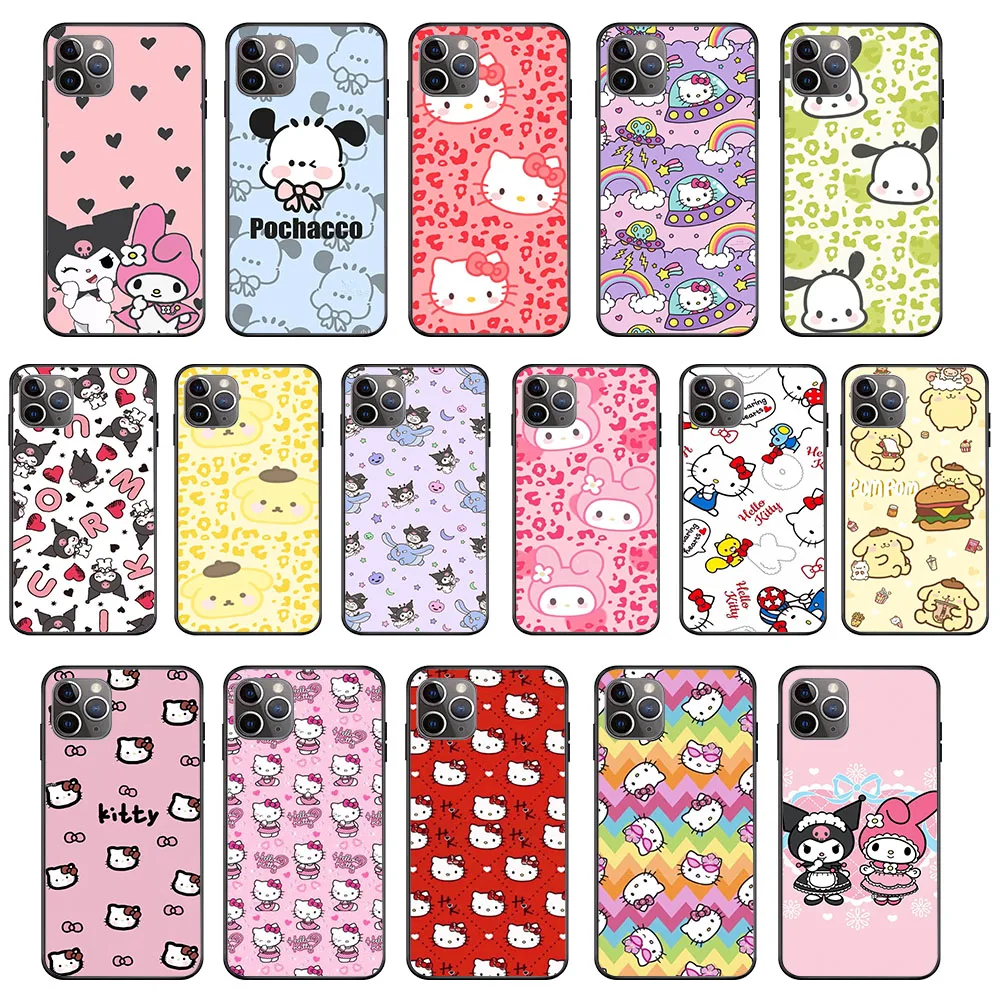 

KK-22 Kuromi Melody Silicone Case For VIVO V5 V5S Y67 Y66 V7 Y75 Y79 V9 Y85 Y89 V19 Y11 Lite Plus