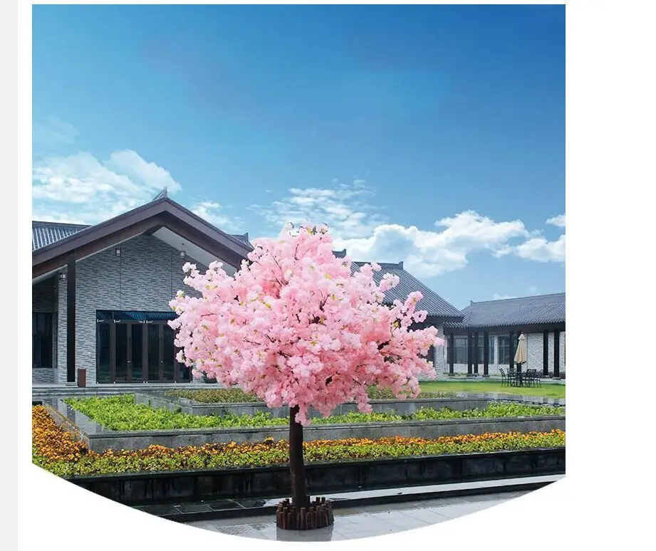 Искусственное вишневое дерево имитация растения искусственное зеленый баньян