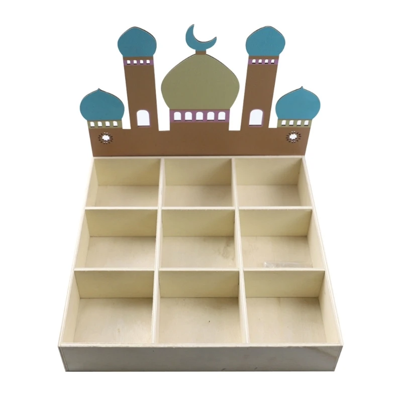 D0AD Стильный праздничный декор для вечеринки деревянный декоративный поднос с 9