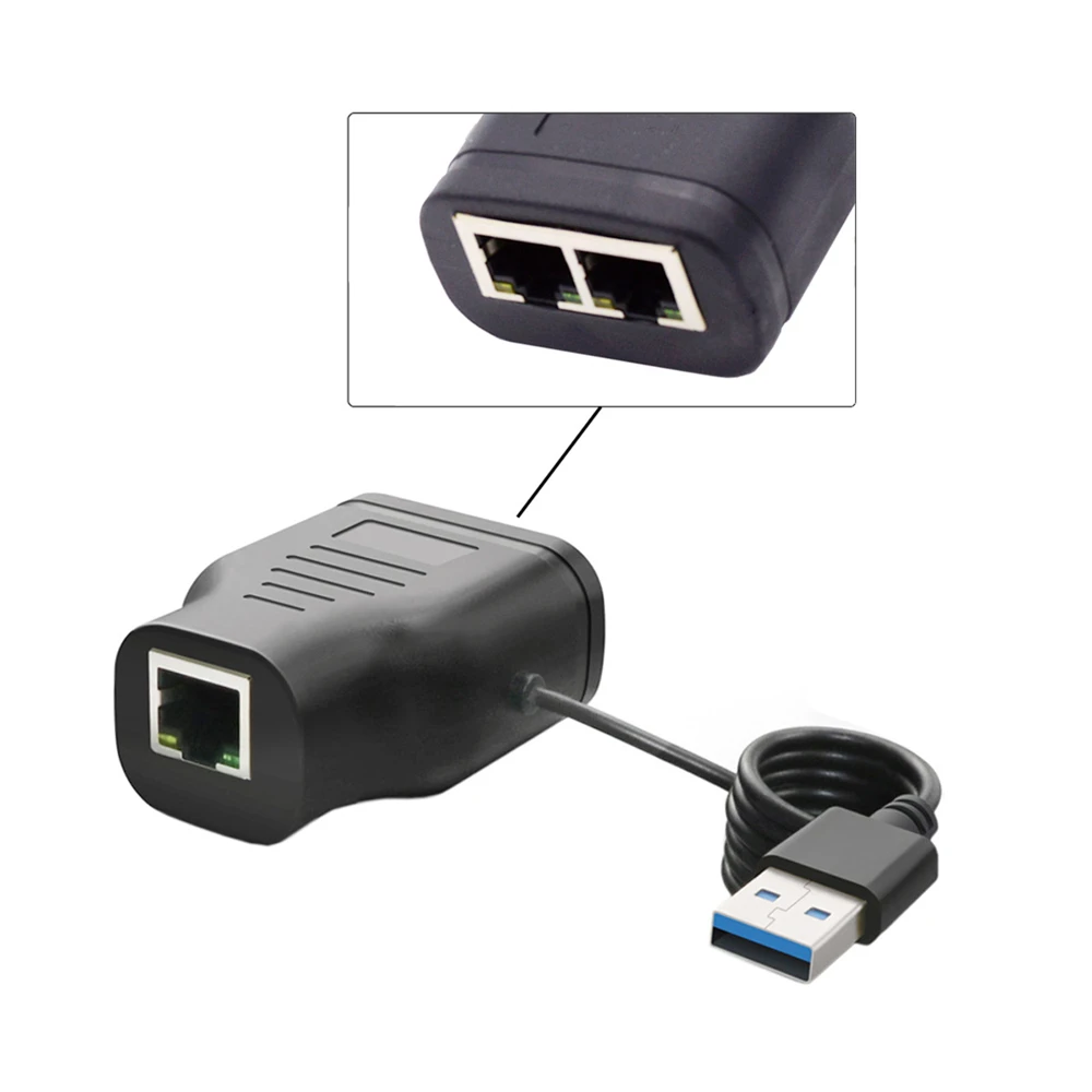 

100Mbps STP UTP RJ45 8P8C Plug To Dual RJ45 HUB Splitter Network Ethernet Switcher Adapter