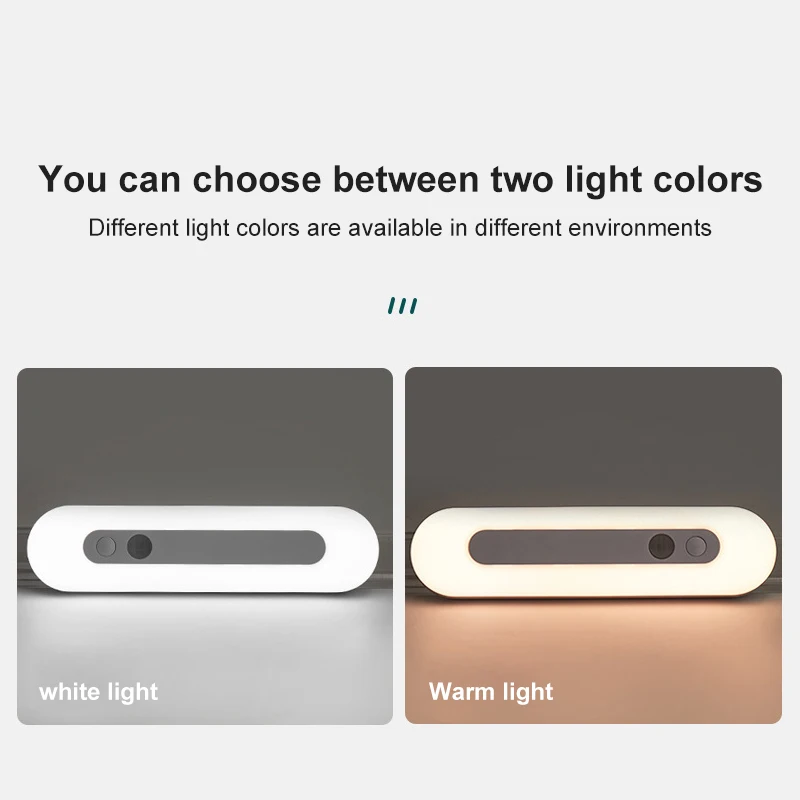 

CoRui 18cm/30cm USB Charging Motion Sensor Cabinet Light Stepless Dimming Magnetic Strip Closet Bedroom Aisle LED Night Light