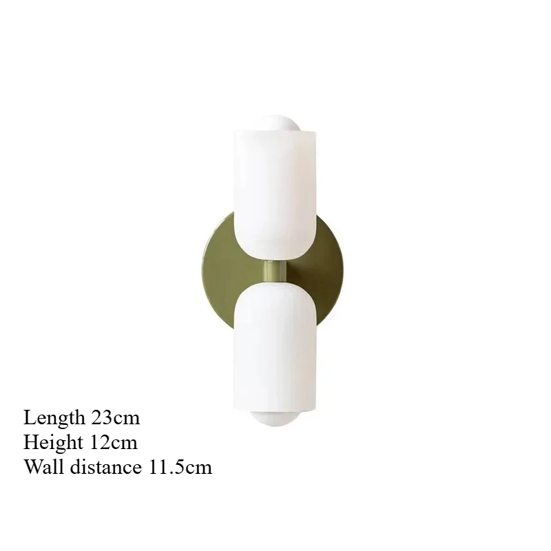 

Французский кремовый настенный светильник с двуглавым ветром для спальни, гостиной, средневековый дизайн лестницы, стеклянный настенный светильник