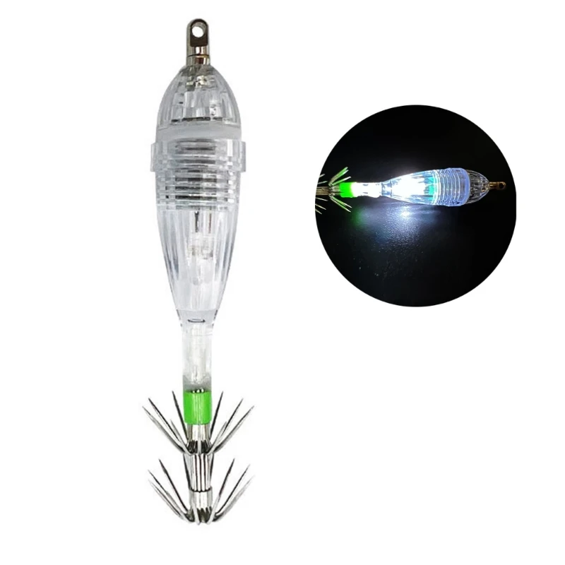Y1UB Световые приманки для рыбалки на креветок Светодиодные светящиеся Приманки