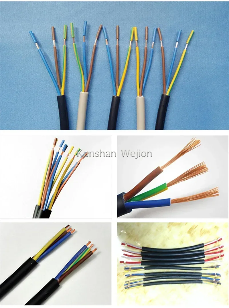 WEJION 4-30 мм2 Автоматическая многожильная машина для резки и полос кабеля Машина