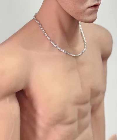 Foyunde 1/6 Мужское ожерелье серебряное/золотое для фигурок 12 дюймов