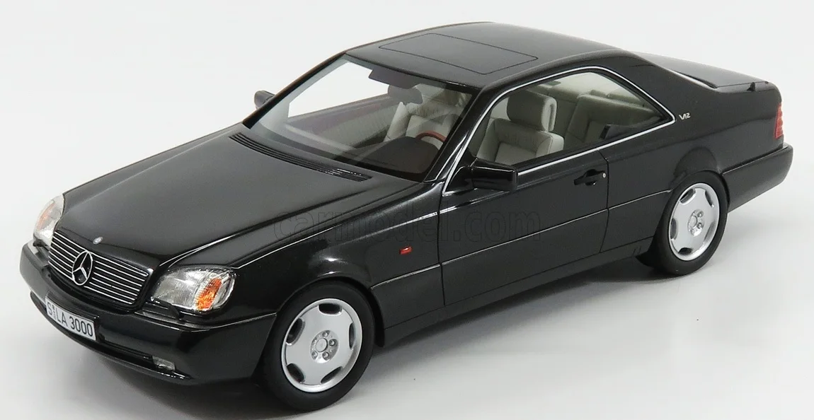 

Металлическая статическая модель автомобиля из каучука в масштабе 1:18 Benz S-Class 600SEC C140 V12 1992 ограниченный выпуск, игрушка в подарок