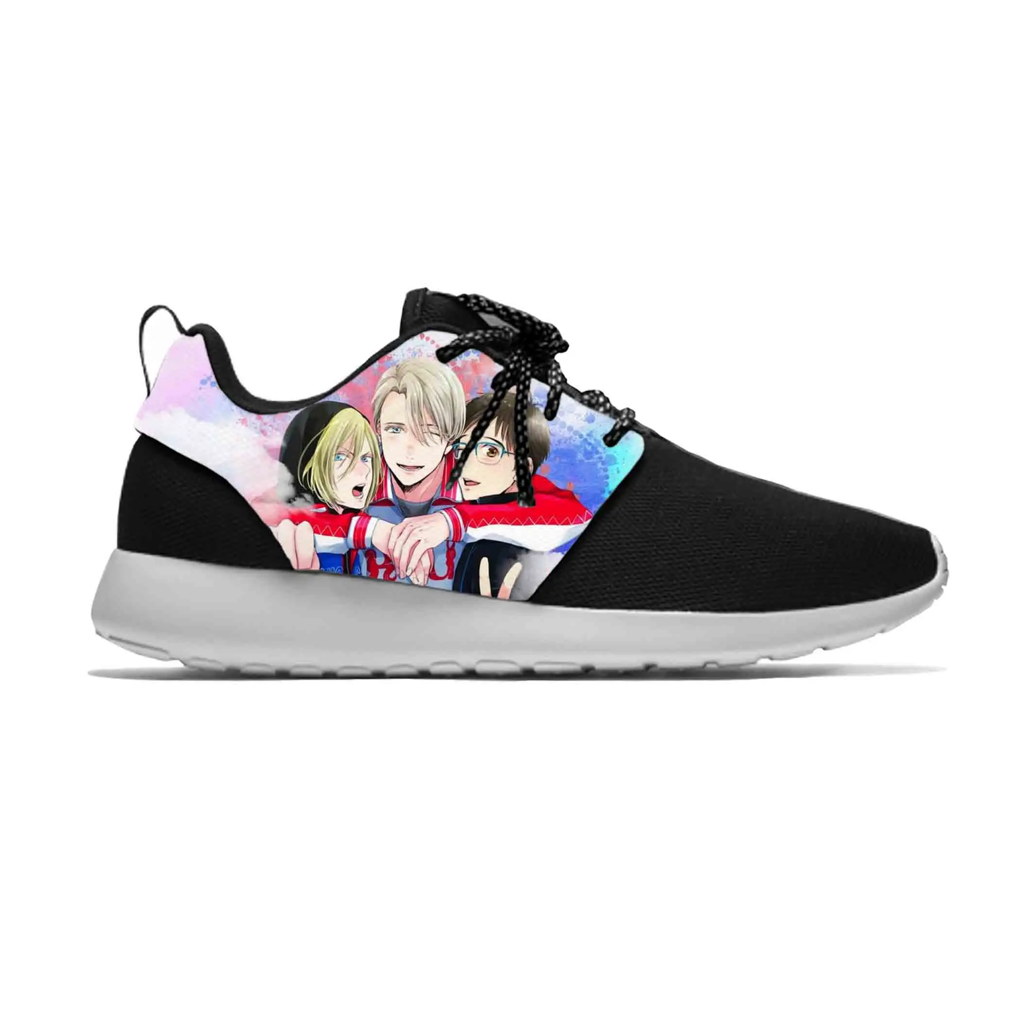 

Japanese Anime Cartoon Manga Yuri on Ice BL Yaoi Sport Running Shoes Casual Breathable Lightweight 3D Print Men Women Sneakers