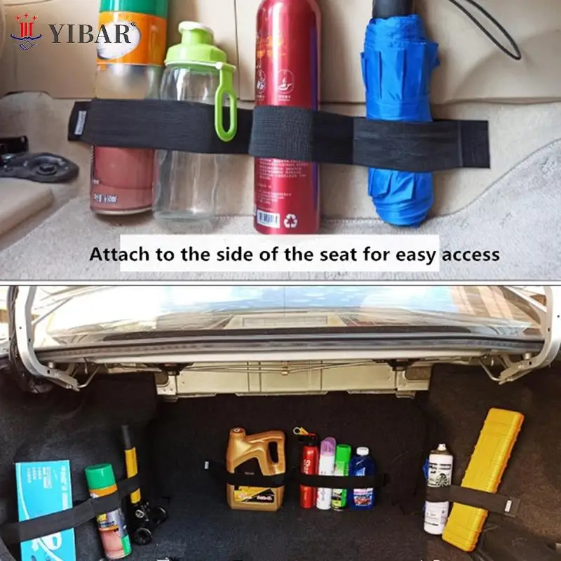 

40-80cm Car Trunk Storage Fixing Elastic Belt Organizer Tapes Fire Extinguisher Fixed Auto Interior Stowing Tidying Accessories