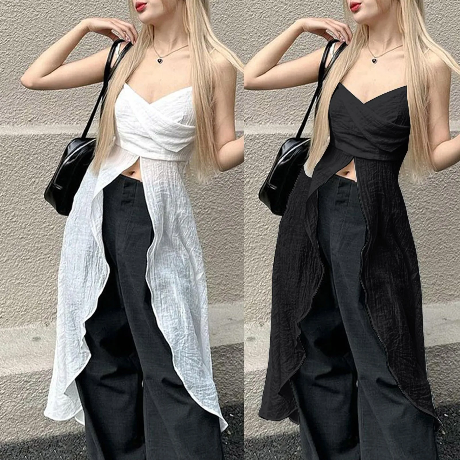 Женские майки в стиле High Street Y2k однотонная майка без рукавов пикантная на