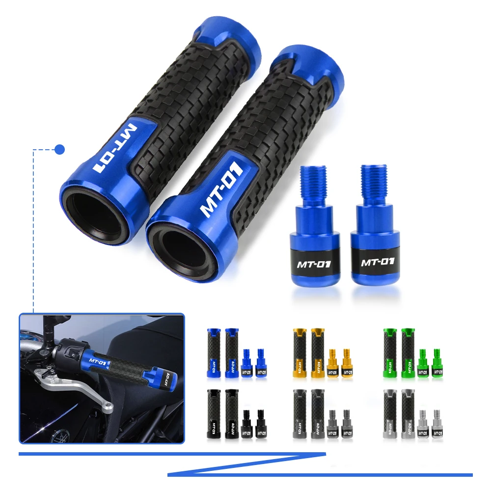 

MT 01 MT01 FOR YAMAHA mt01 MT-01 2004-2009 2005 2006 2007 2008 Motorcycle Hand Grip Ends Plus Handle Bar Grips Ends Slider Cover
