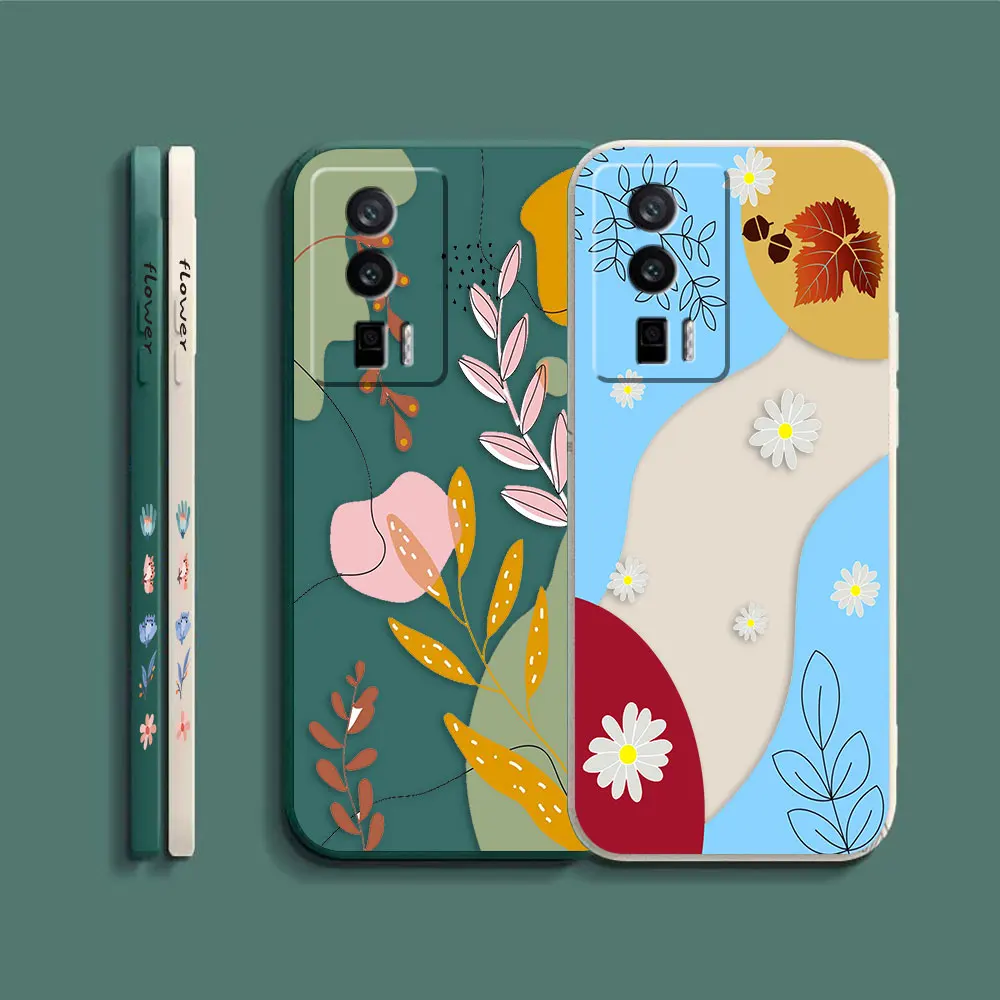 Case For Redmi K60E K60 K50 K40S K40 K30 K20 12C 10C 9A 9 8 10X 10A Pro 4G 5G Gaming Case Fundas Shell Summer Ice Cream Flowers