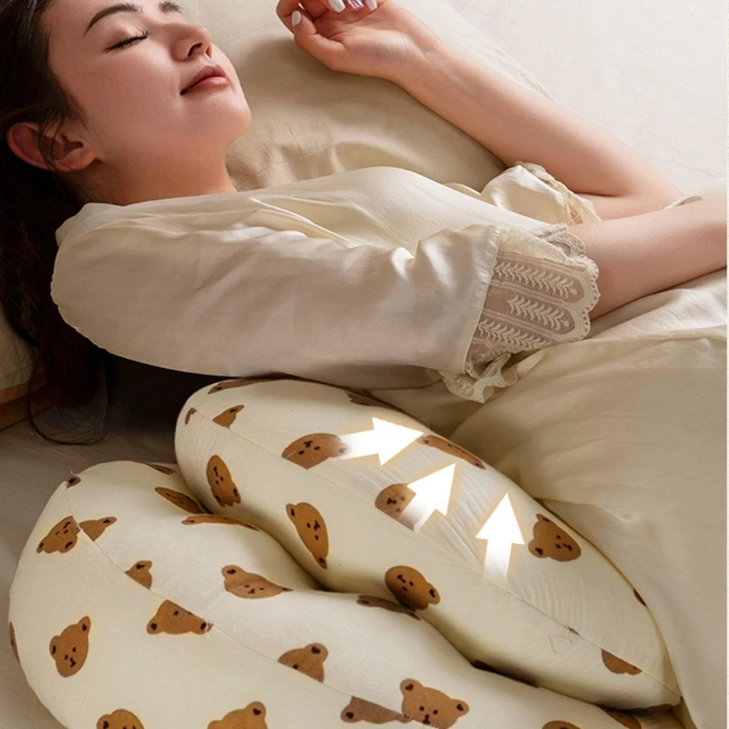 Утешительная подушка для беременных поясная с медвежьим узором поясничная