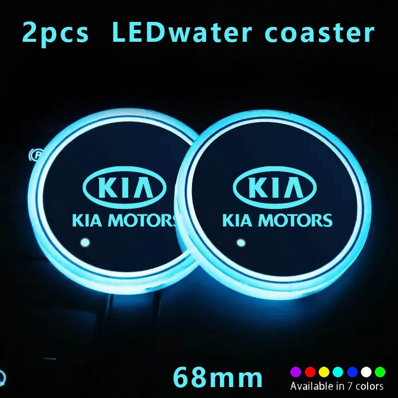 

Car drink holder water coasterFor KIA K2 Sportage R GT Stinger K3 Sorento Ceed CD Cerato Forte soul sorento picanto Rio VENGA