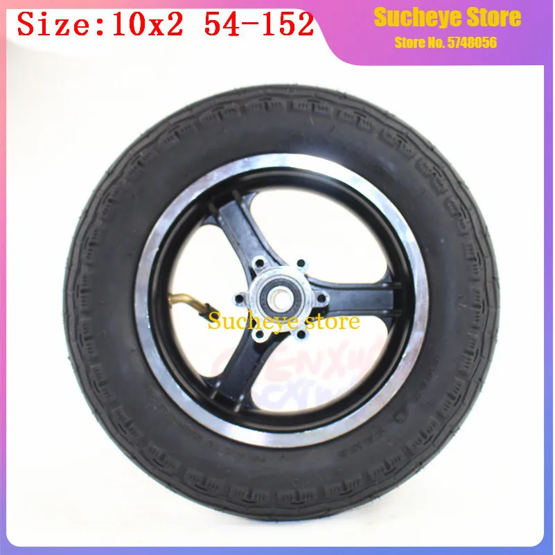 10x2 54-152 Tire Inner Tube with Disc Brake 10 Inch Tyre Hub Fit Electric Scooter E-bike Refit Motorcycle Wheel Parts | Автомобили и