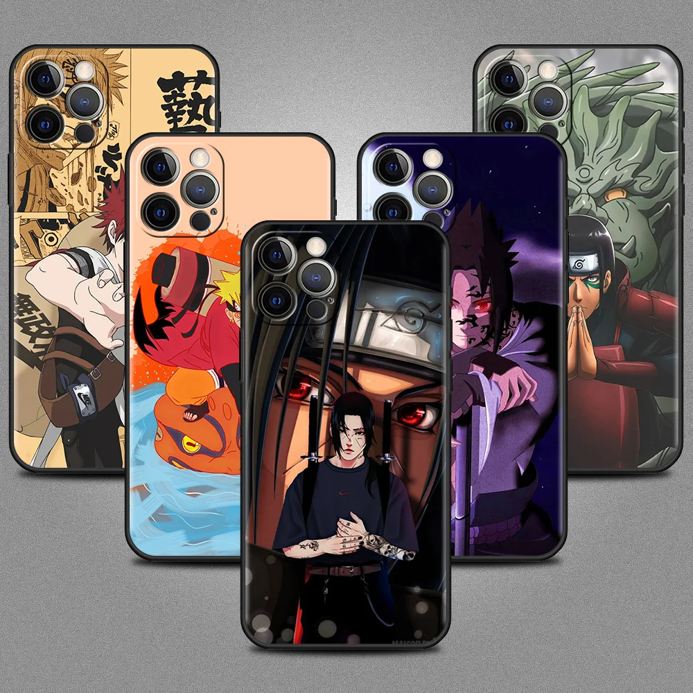 

TUP Phone Case For Apple iPhone 13 12 Mini 11 Pro Max X XS XR SE 2020 2022 7 8 Plus 6 6S 5 5S Silicone Cover Naruto Shippuden