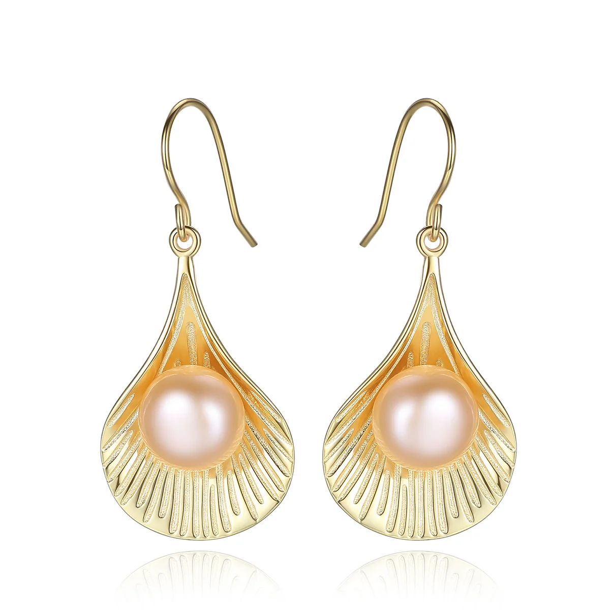 

Unique Women's Eardrop Luxury 925 Sterling Silver Shell Natural Freshwater Pearl Drop Earrings for Women Jewelry Gifts for Girls