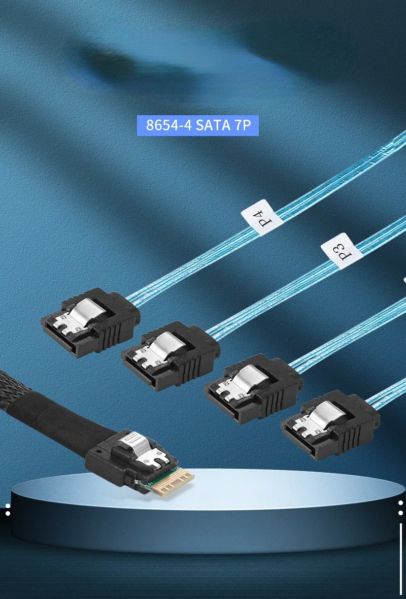 SF-103 Встроенный тонкий кабель для сервера диска с интерфейсом SAS и 4 SATA 7pin |