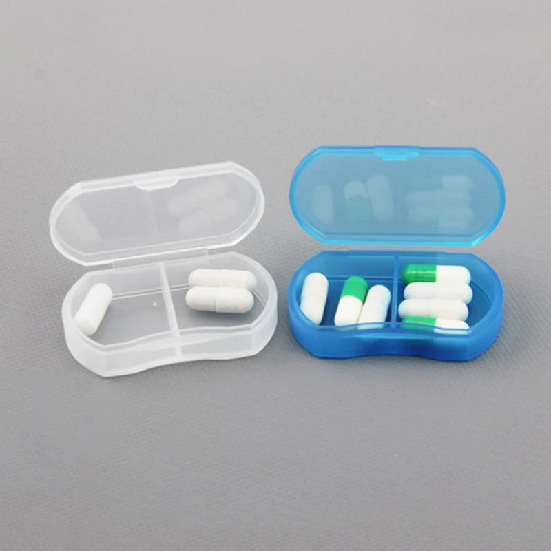 1PCS Portable 2/3 Grids Mini Pill Box Pills Medicine Drugs Case Secret Stash Container Tool | Cases &amp Splitters