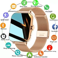 women smart watch men 1 69 full touch screen heart rate fitness tracker ladies watch bluetooth call smart clock for androi