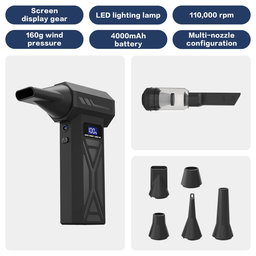 

Аккумуляторный мини-вентилятор с подсветкой