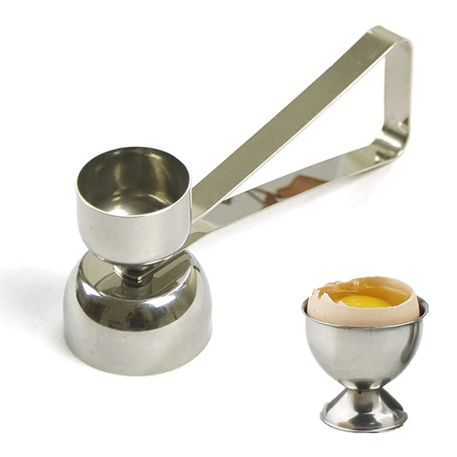 

Stainless Steel Egg Opener Egg Scissor Egg Cracker Topper Shell Cutter Knocker Raw Egg Cracker Separator Egg Opener Kitchen Tool
