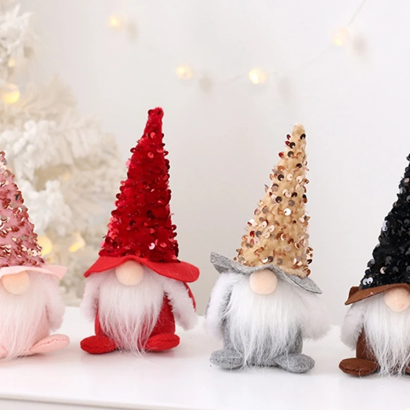 

Sparkling Christmas Faceless Small Decoration Christmas Dwarf Party Decor for Festival Party Tree Decoration