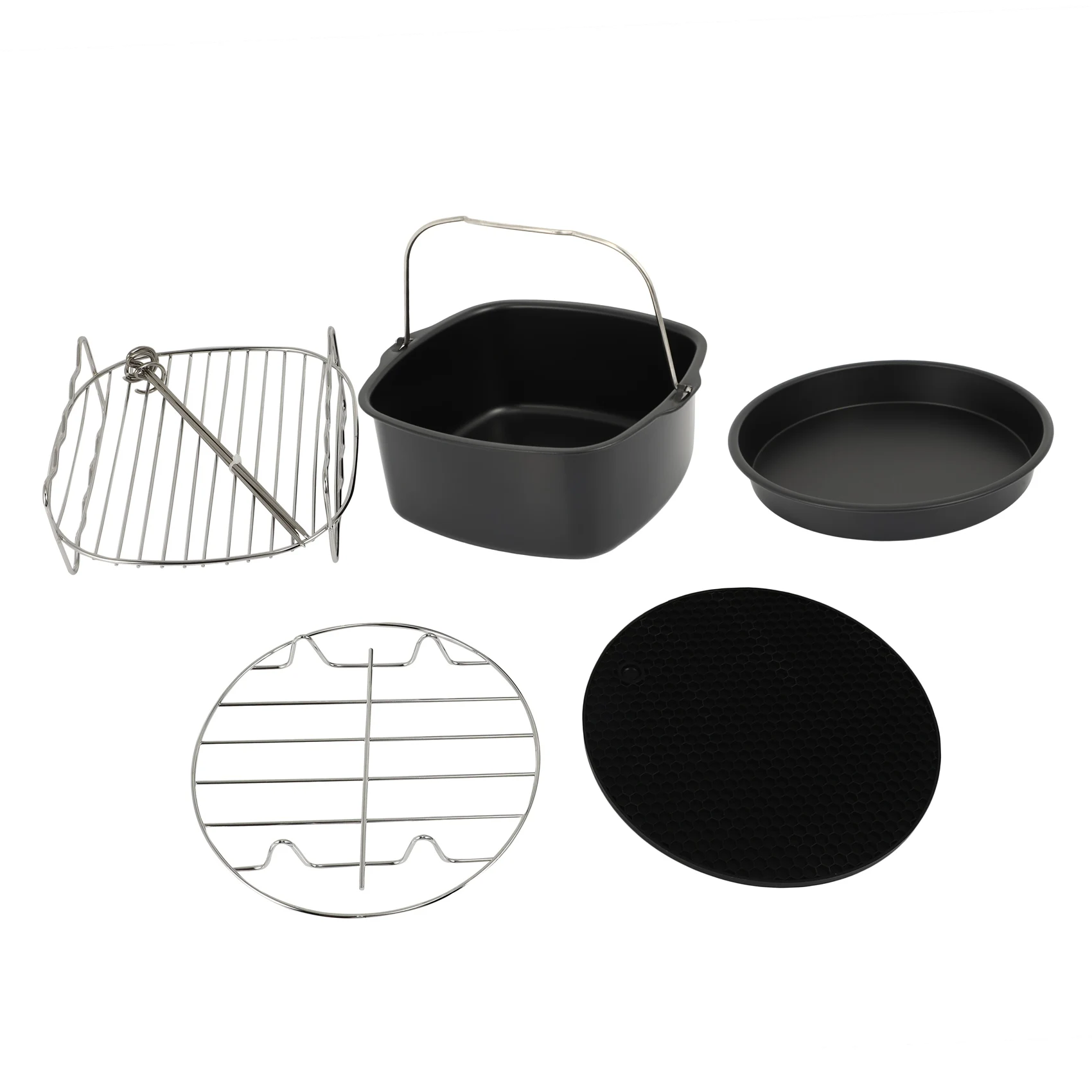 

Аксессуары для фритюрницы, аксессуары для фритюрницы и аксессуары для фритюрницы подходят для всех моделей 3.7QT-5.3QT-5.8QT, набор из 5-7 дюймов