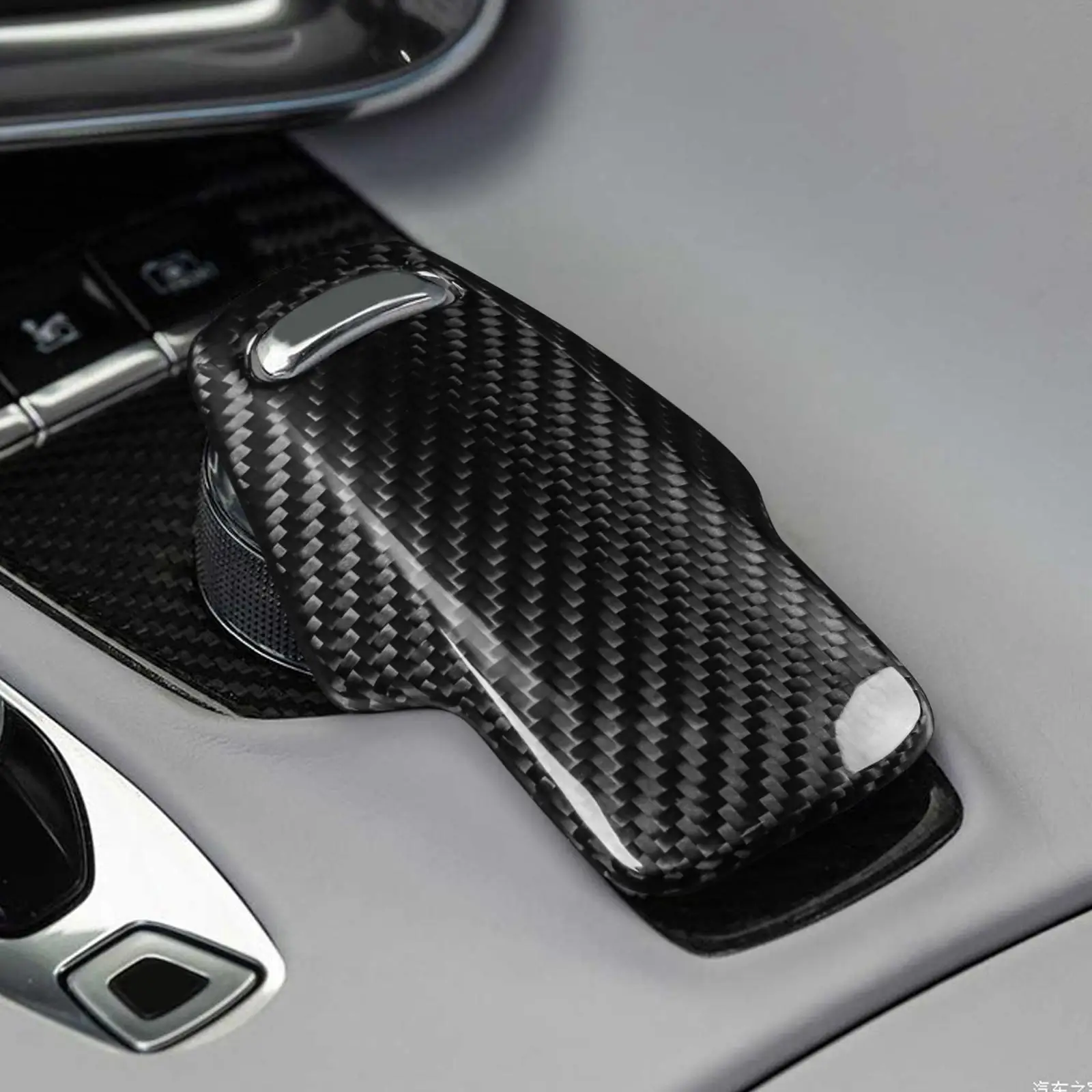 

Auto Gear Shift Knob Shifter Lever Decor Cover Car Interior Carbon Fiber Decoration Trim for Chevrolet C8