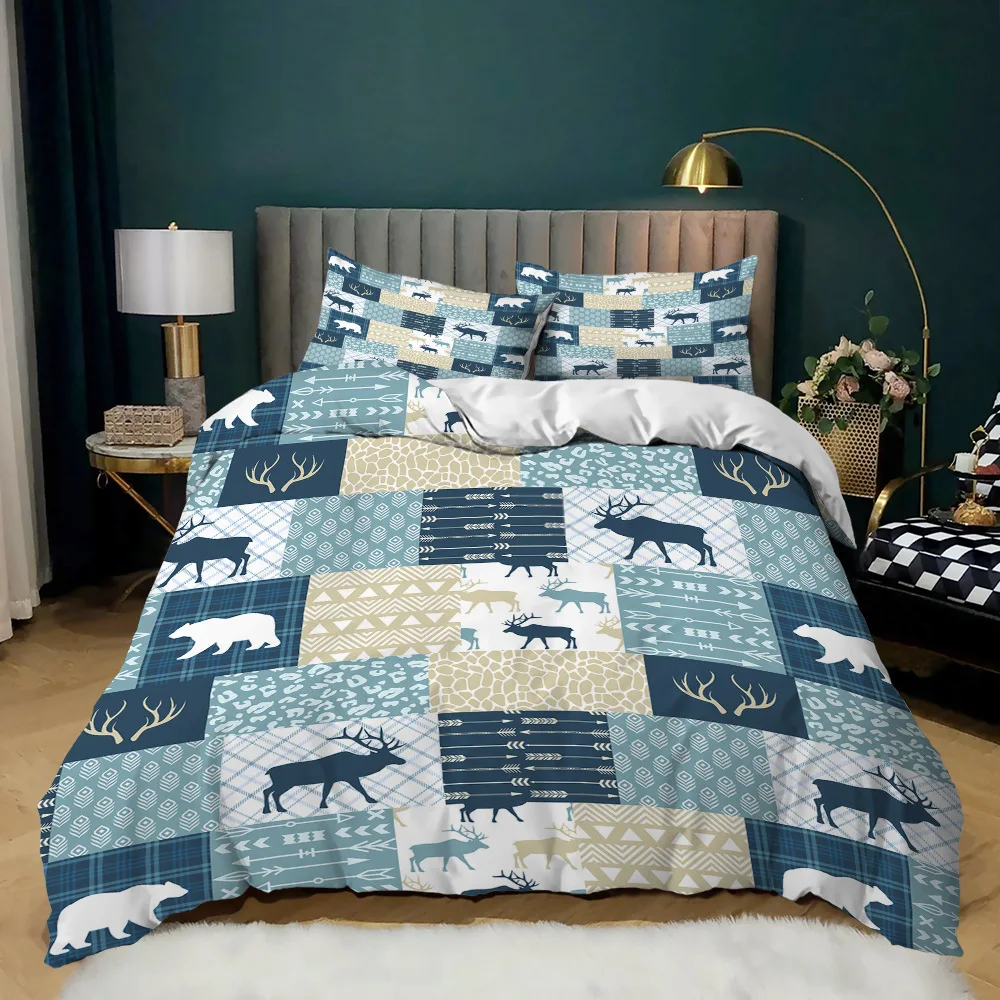 

Комплект постельного белья с цифровым принтом, 2/3 шт.