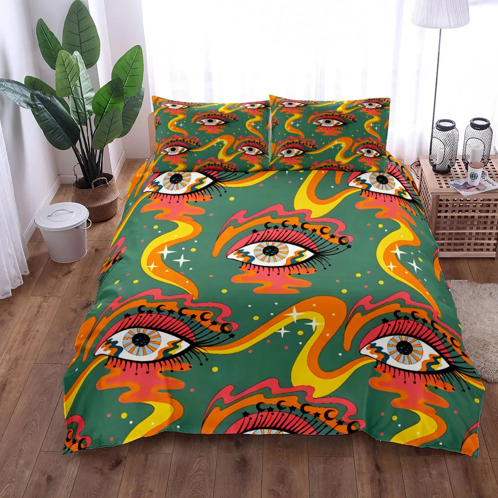 Комплект пододеяльников Cosmic Eyes King Queen двойное семейное белье