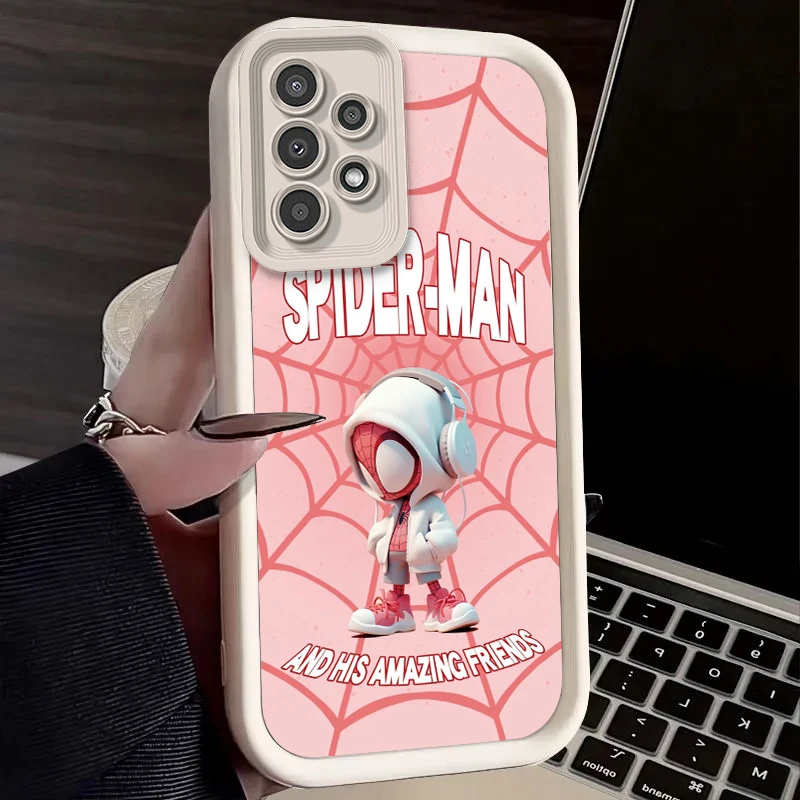 Чехол для телефона с изображением Человека-паука Samsung A73 A71 A54 A53 A52 A51 A33 A32 A21S A14 A13 A12