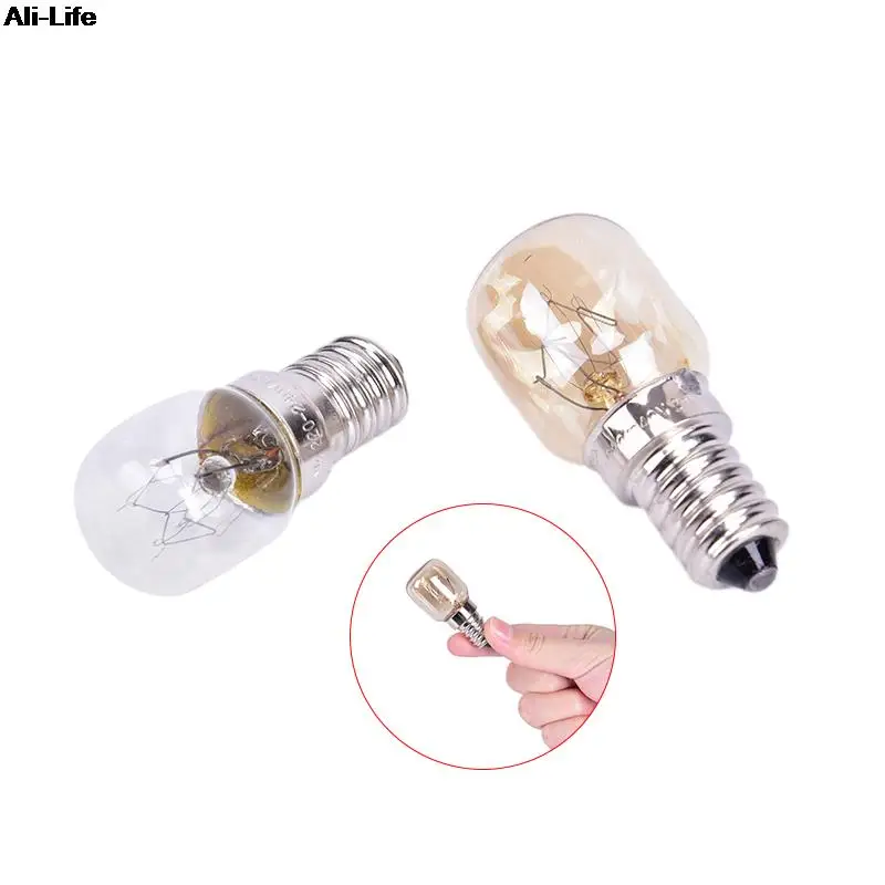

220V High Temperature Bulb 15W/25W E14 300 Degree Microwave Oven Light Bulbs Cooker Tungsten Filament Lamp Bulbs Salt Light Bulb
