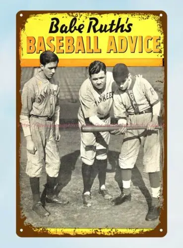 Офисный дизайн 1936 детская бейсбольная программа жестяной знак