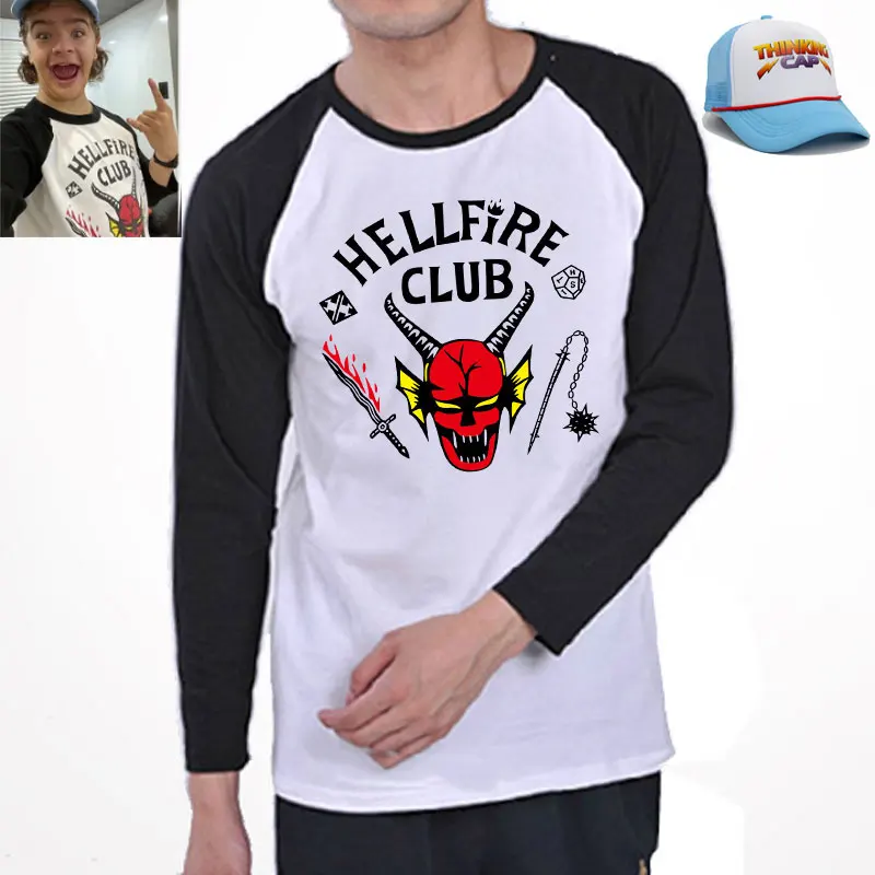 

Long Sleeve Stranger Things 4 T Shirt Women/Men T-shirt Hellfire Club Tshirt Three Quarter Funny Tee Shirt Clothes Unisex 6XL