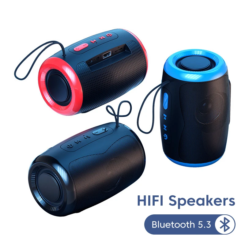 Беспроводная мощная Bluetooth колонка, внешние колонки, сабвуфер, музыкальный центр, бумбокс, 3D стерео радио