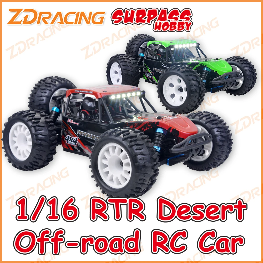 

Машинка для пустыни Surpass Hobby ZD Racing 1/16 RTR RC 4WD 2435 бесщеточный мотор 30A ESC внедорожный Багги монстр-Трак 380 матовый